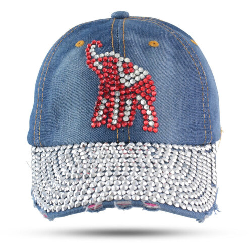 Crimson Elephant Bling Cap