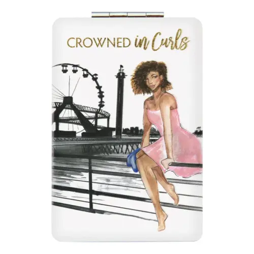 Crowned in Curls Compact/Pocket Mirror