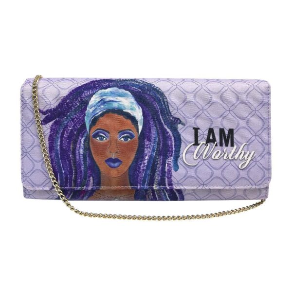 I Am Worthy Canvas Clutch I Am Worthy Canvas Clutch