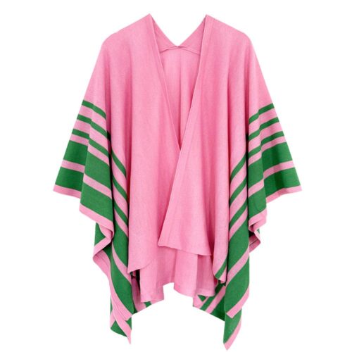 Sorority Two Tone Ruana Poncho