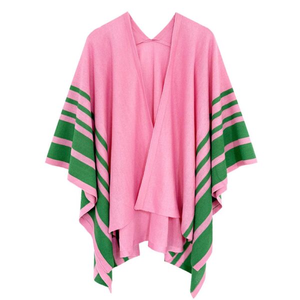 Sorority Two Tone Ruana Poncho